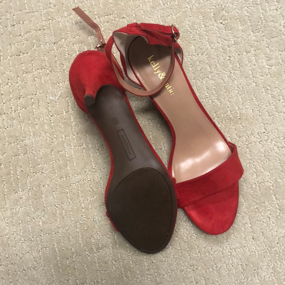 Kelly & Katie Red Suede Shoes